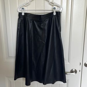 FOREVER 21 vegan leather midi skirt NWT size L